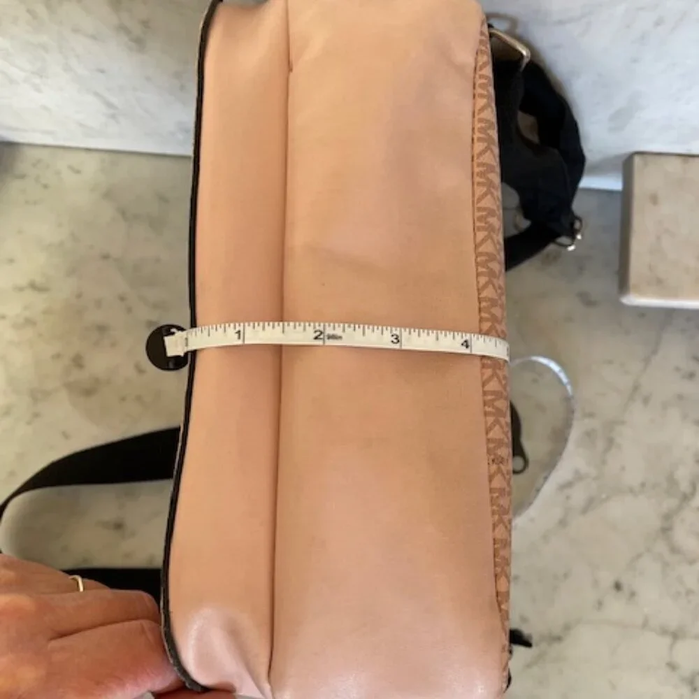 MICHAEL KORS Blush Pink Logo Monogram Backpack - Picture 15 of 16